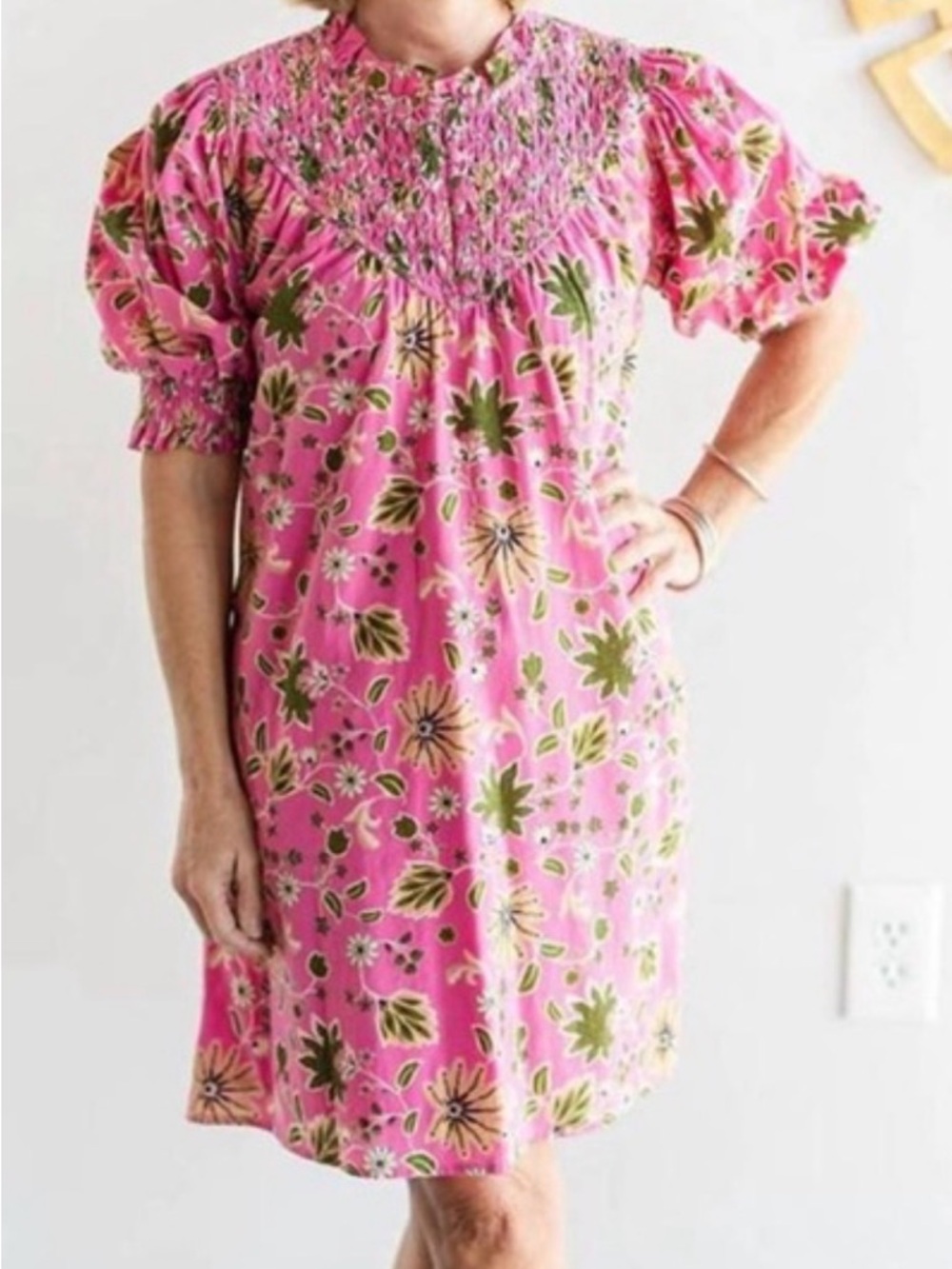 Olivia James The Label Bea Dress in pink floral